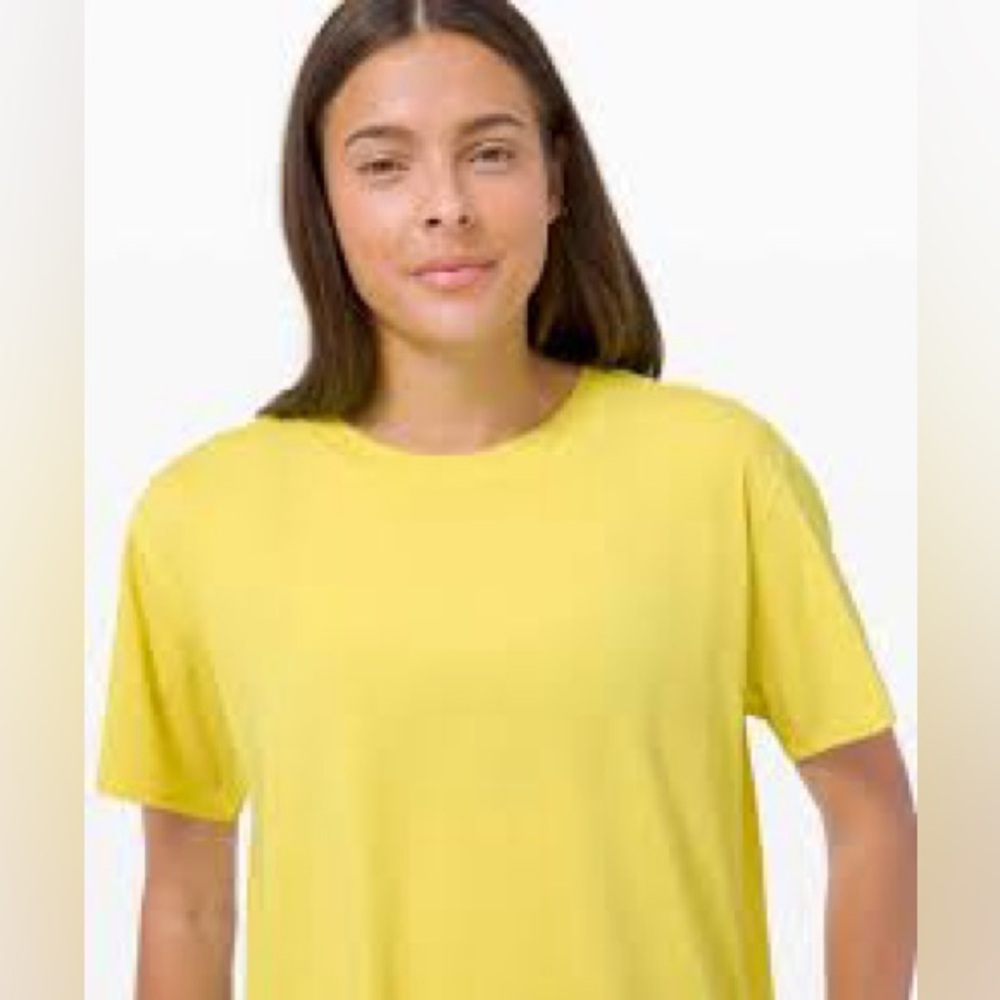 Lululemon Athletica All Yours Boyfriend Dark Olive Short Sleeve Tee - Picture 2 of 9